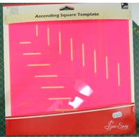 Sew Easy Ascending Square Template, Create Squares, Triangles, etc