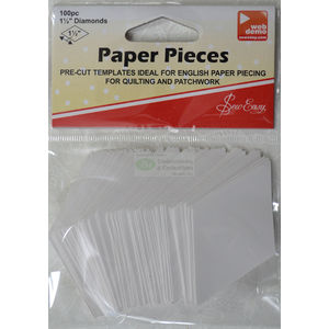 Sew easy Paper Diamond Pieces 1 1/2&quot;, Packet of 100