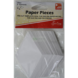 Sew easy Paper Diamond Pieces 2&quot;, Packet of 100