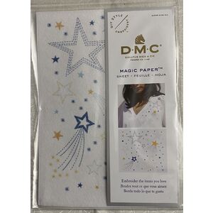 DMC Magic Paper Stars Collection Water Soluble Sticker, Stick, Stitch, Wash