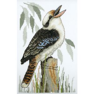 Country Threads Laughing Kookaburra Cross Stitch Kit 16 x 24cm 16ct Aida #FJ-001