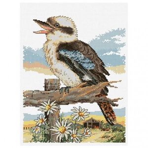 Country Threads BUSHMAN&#39;S ALARM Counted Cross Stitch Kit, 25 x 34cm, FJ-1081