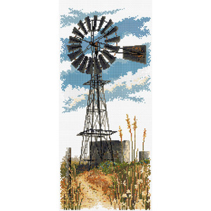 The Windmill Counted Cross Stitch Chart by Country Threads FJP-1008