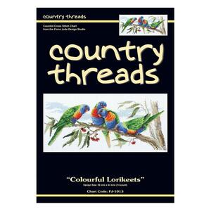 Colourful Lorikeets Counted Cross Stitch CHART FJP-1013