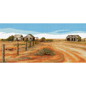 Sunburnt Country Counted Cross Stitch Chart by Country Threads FJP-1056