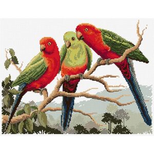 King Parrots Counted Cross Stitch Chart by Country Threads FJP-1065