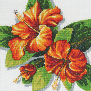 Hibiscus Counted Cross Stitch CHART by Country Threads FJP-109
