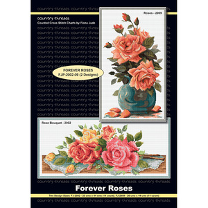 Forever Roses Cross Stitch Charts by Country Threads FJP-2002-09