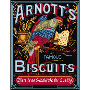 Arnott&#39;s Parrot Counted Cross Stitch Chart by Country Threads FJP-4010