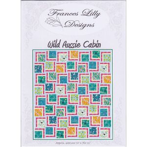 Frances Lilly Designs, Wild Aussie Cabin Quilt Pattern