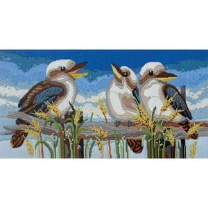 Country Threads Longstitch Kit KOOKABURRA LINE-UP FLS-1012 28x53cm