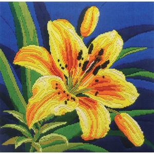 Country Threads DAY LILY Longstitch Kit FLS-5003 30cm x 30cm