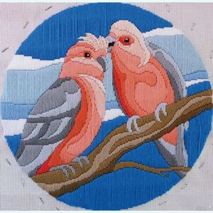 Country Threads PINK GALAHS Longstitch Kit FLS-5011 28cm Round