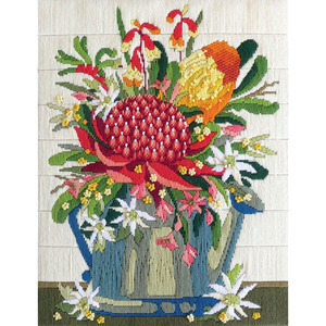 Country Threads WILDFLOWERS Longstitch Kit FLS-5023 30cm x 40cm