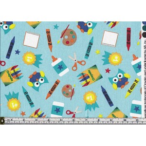 Fat Quarter 008, Approx 50 x 52cm, Cotton Print Fabric, Carola Multi Blue