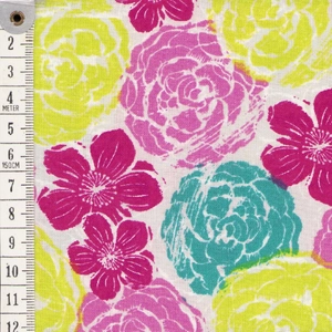 Fat Quarter 0123, Approx 50 x 52cm, Cotton Print Fabric, Floral