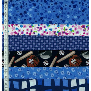 010 Mix Fat Quarter 6 Pack as Per Image