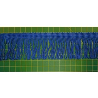 Fringing 50mm Blue Loop Rayon Fring, Sash Fring, Fabric Embellishments Per Metre