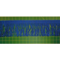 Fringing 50mm Blue Loop Rayon Fring, Sash Fring, Fabric Embellishments Per Metre
