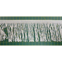 Fringing 70mm OffWhite Loop Rayon Fring Sash Fring Fabric Embellishments / Metre
