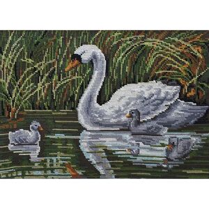 SWAN Tapestry Design Printed On 10 Count Canvas G40.136