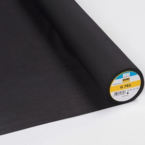 Vlieseline BLACK G785 Soft Lightweight &amp; Elastic in the Weft Woven Interlining Per Metre