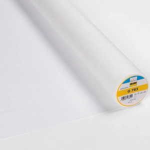 Vlieseline WHITE G785 Soft Lightweight &amp; Elastic in the Weft Woven Interlining Per Metre