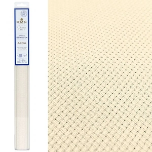 DMC 14 Count (5.5pts/cm) ECRU Aida Cloth 15&quot; x 18&quot; (38.1cm x 45.7cm)