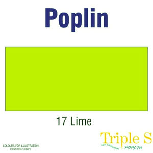 Polycotton Poplin Fabric, 112cm Wide Per Metre, Colour: LIME