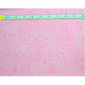Flutter Tone on Tone Cotton Blender Fabric, FAIRY FLOSS PINK 110cm wide per 50cm