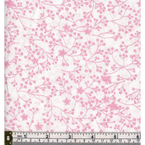 Flutter Quilt Backing 100% Cotton Fabric, 280cm Wide Per Metre, PINK