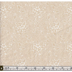 Triple S Vintage Bouquet Quilt Backing Fabric 280cm Wide Per Metre, TEA DYE