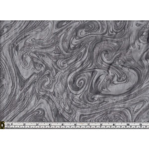 Triple S DARK GREY Marble Print Cotton Quilt Backing Fabric, 260cm Wide Per Metre