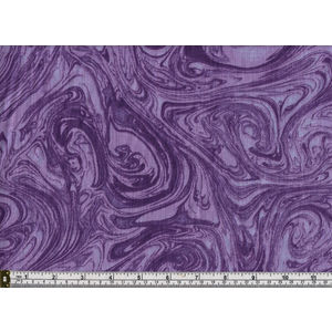 Triple S Marble Print 100% Cotton Quilt Backing Fabric, 260cm Wide Per Metre, PANSY (PURPLES)