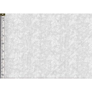 White &amp; Natural Quilt Backing Fabric 280cm Wide Per METRE, Butterfly Natural