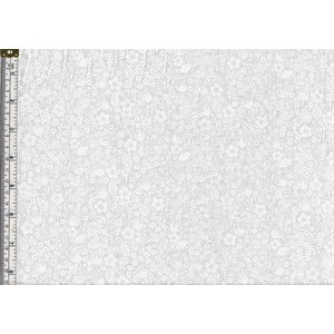 White &amp; Natural Quilt Backing Fabric 280cm Wide Per METRE, Garden Daisies Natural