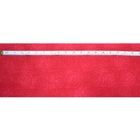 Gumnut 100% Cotton Fabric, WARATAH RED, 110cm Wide, 82cm REMNANT