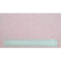 118cm REMNANT Cotton Fabric #GL6908.13, 110cm Wide, Multi Spot ROSE