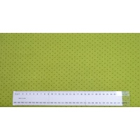 Cotton Fabric Per Metre, 110cm Wide, Small Pin Spot REVERSE GREEN GL6918.02
