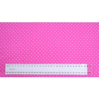 Cotton Fabric Per Metre, 110cm Wide, Small Pin Spot PINK GL6918.05