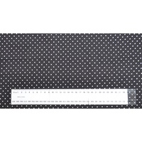 Cotton Fabric Per Metre, 110cm Wide, Small Pin Spot Black GL6918.15