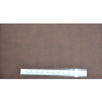 Australiana Ripple Brown On Black 110cm wide Per Metre