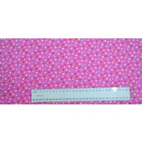 Cotton Fabric Per Metre, 110cm Wide, Blink Owl Star Flower PINK GL6925.03