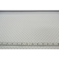 Cotton Fabric, Dots Black on White 110cm Wide Per Metre