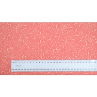 Little Critters Per Metre, 110cm Wide, PINK on CORAL, GL6951.07