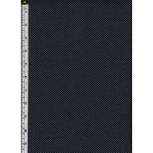 Sew Easy Cotton Fabric, Micro Dots BLACK, 110cm Wide, per Metre