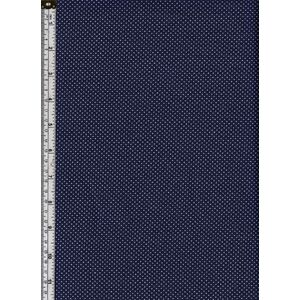Sew Easy Cotton Fabric, Micro Dots FRENCH NAVY, 110cm Wide, per Metre