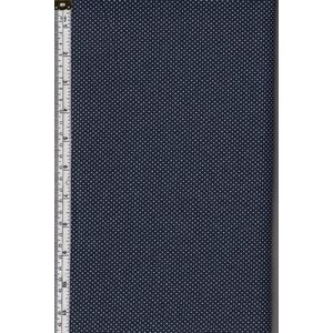 Sew Easy Cotton Fabric, Micro Dots DARK NAVY BLUE, 110cm Wide, per Metre