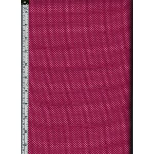 Sew Easy Cotton Fabric, Micro Dots MAGENTA, 110cm Wide