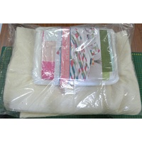 Sew Easy Illusions Quilt Set Kit, Queen Size Quilt, 2 Pillow Cases, Batting,PETUNIA Design